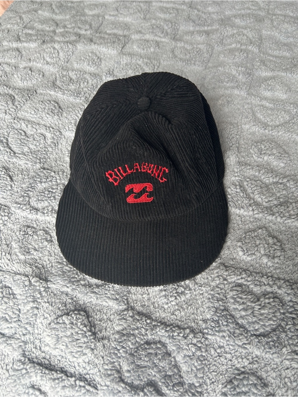 Black Billabong Cap w/ Red Embroidery